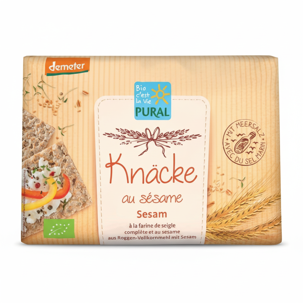 Knâcke au sesame - demeter 250g