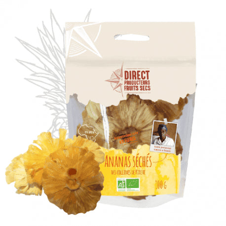 Ananas seches 100g