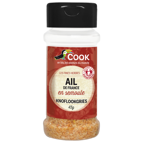 Cook épices -- Ail en semoule biopartenaire (origine France) - 45 g